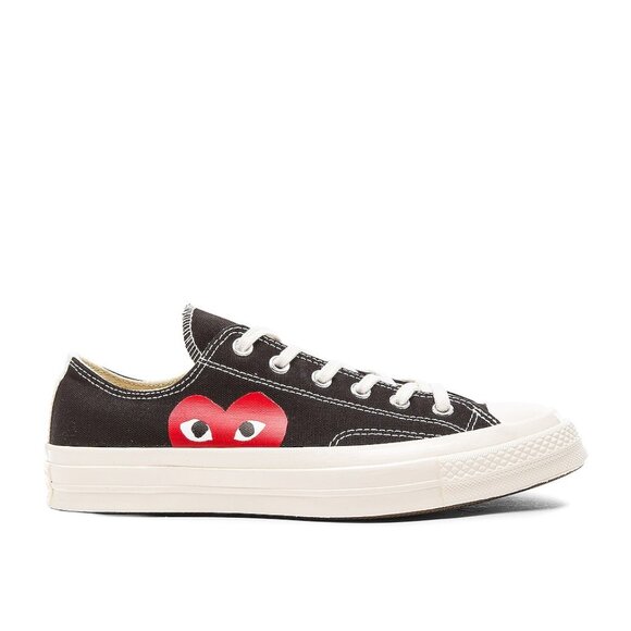 SOLD🏷️NWT COMME des GARCONS PLAY Converse Large Emblem Low Top Canvas NEW - Picture 1 of 10